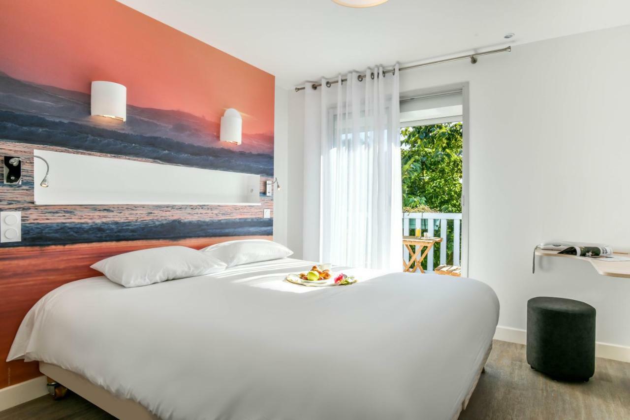 Les Vagues Hotel Restaurant 비스카로스 플라주 외부 사진